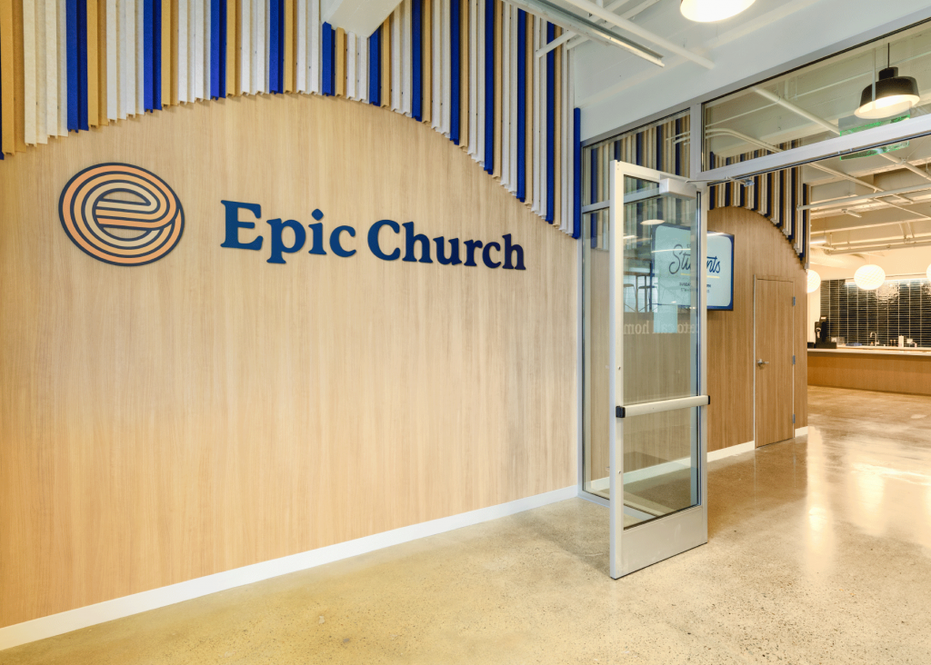 Church Facility Audit: A Self-Guide to Evaluating and Improving Your Ministry Space blog - picture of an inviting lobby space at a church we updated in cali epic church