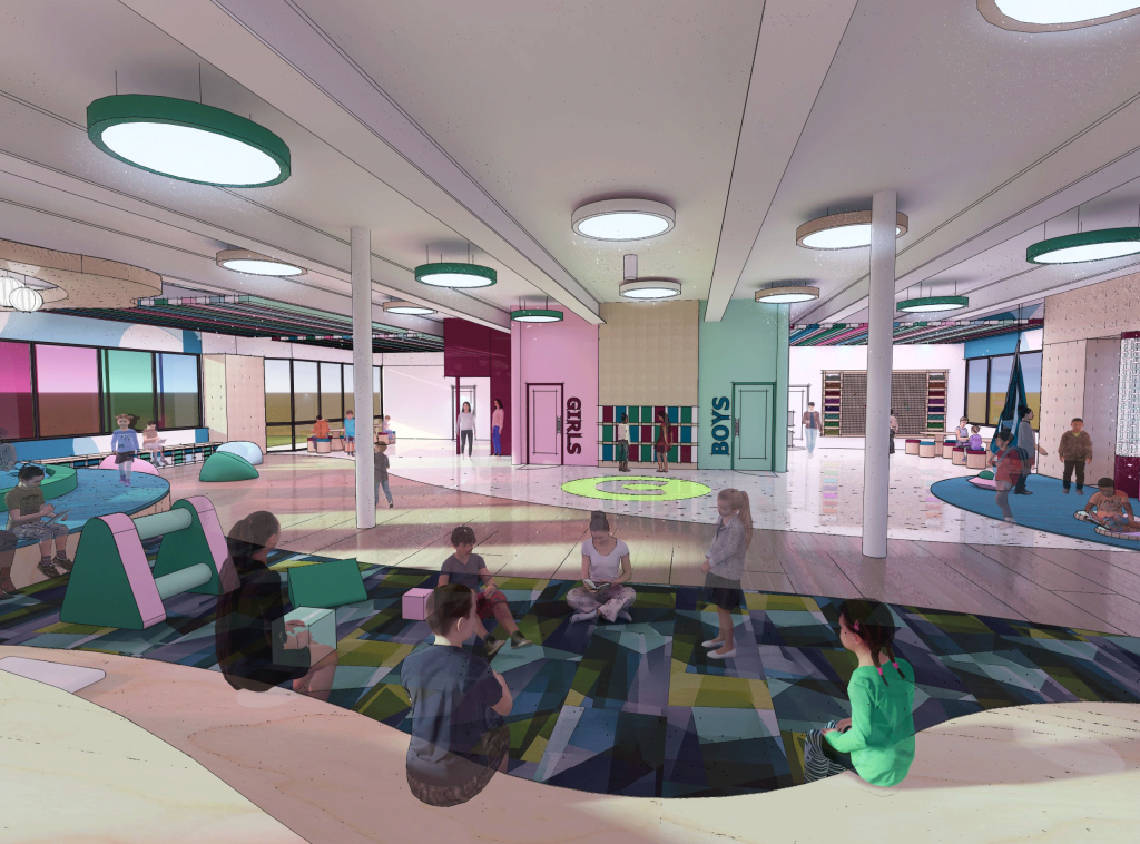 Why Your Church Needs a Sensory Room | Creating Spaces of Belonging Blog - image of a rendering of a sensory room